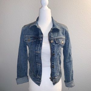 cropped denim jacket